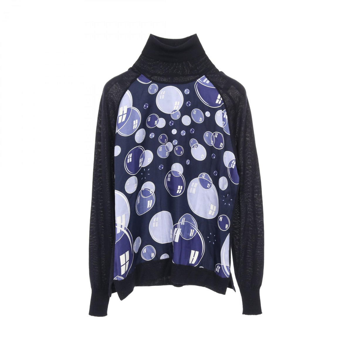 HERMES Twillaine Bal de Bulles Silk Knit Sweater Size SM