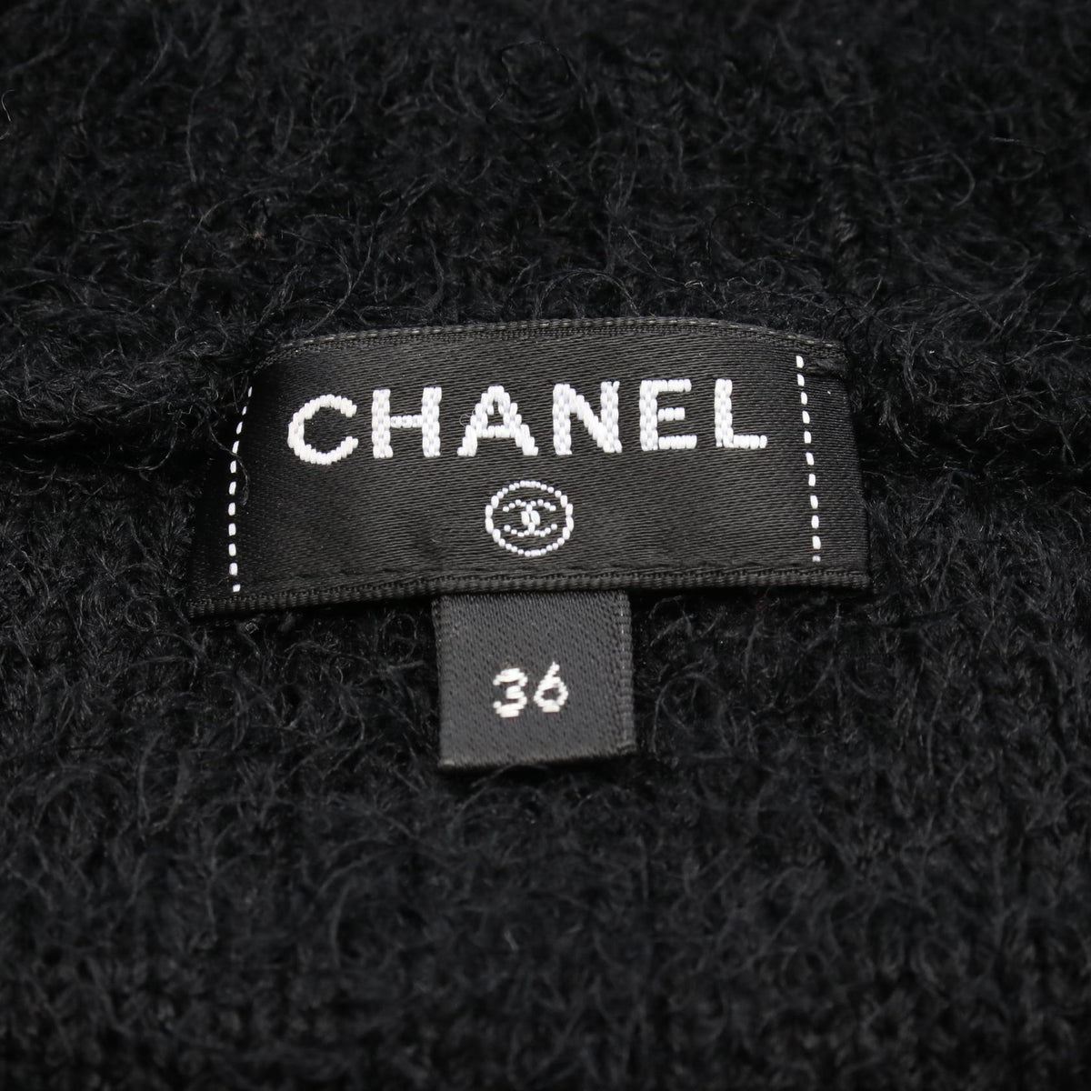 CHANEL Camellia Silk Cashmere Wool Sweater Size 36