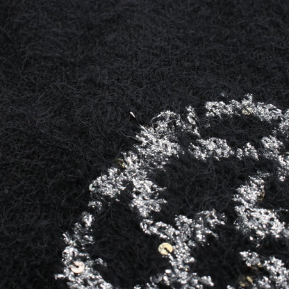 CHANEL Camellia Silk Cashmere Wool Sweater Size 36