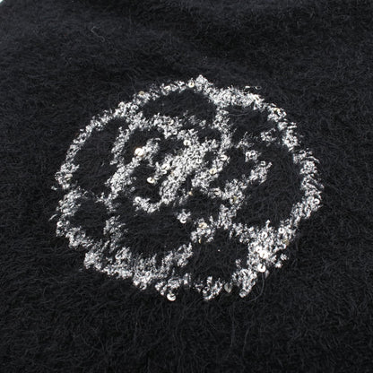 CHANEL Camellia Silk Cashmere Wool Sweater Size 36