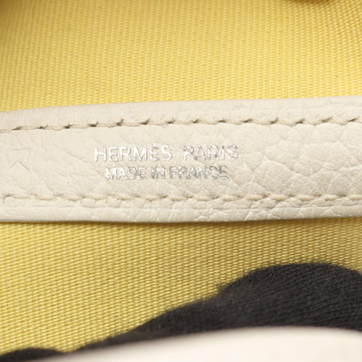 HERMES Garden Party TPM Yellow Tote Bag