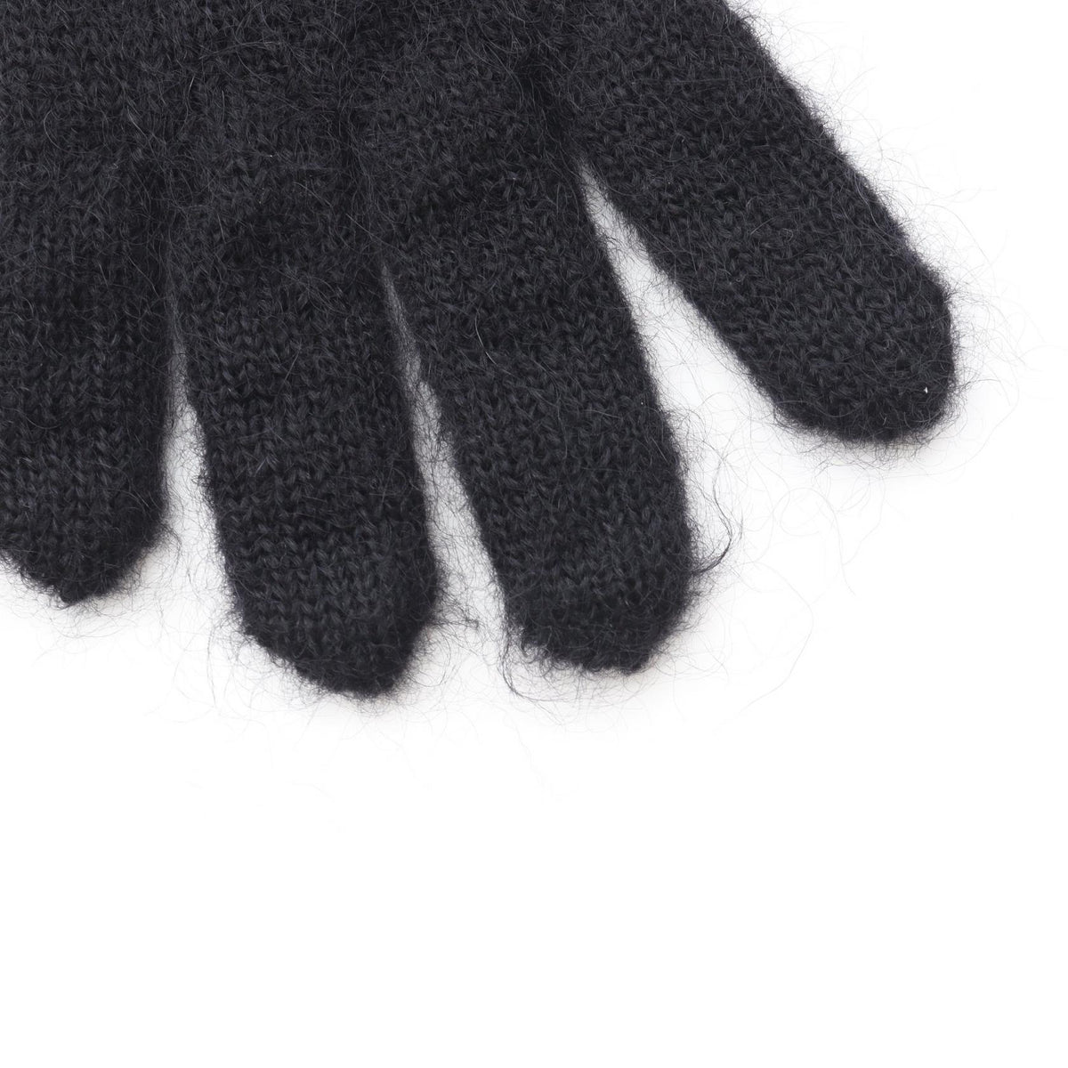 LOUIS VUITTON LV Script Wool Gloves Black