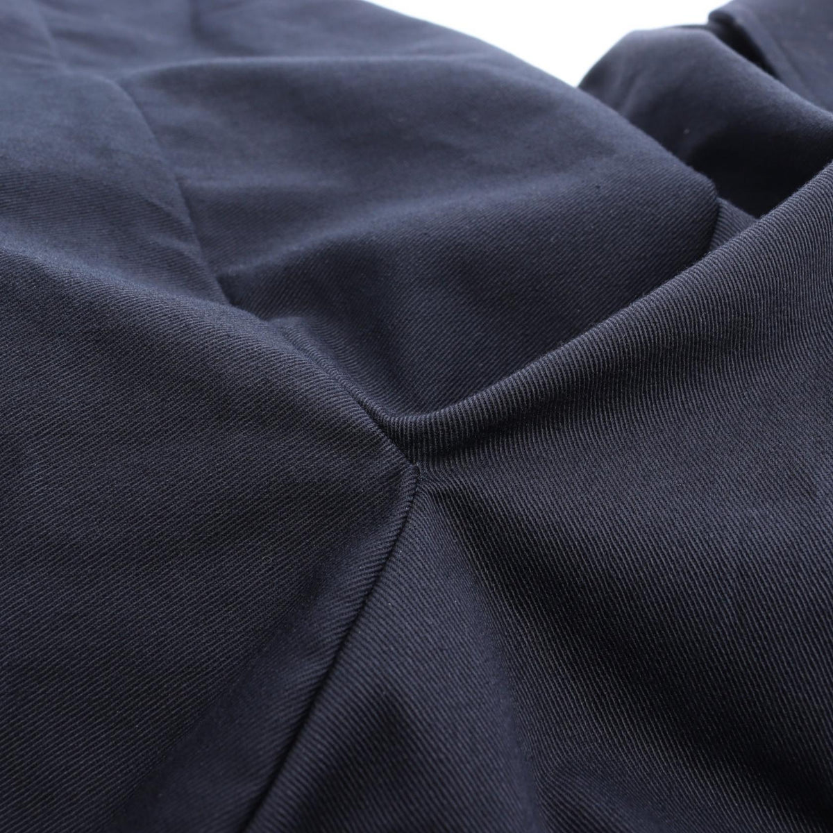 HERMES Navy Blue Smocked Cotton Jacket Size 38