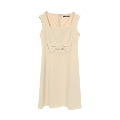 FOXEY NEW YORK Grace Polyester Midi Dress Beige Size 42
