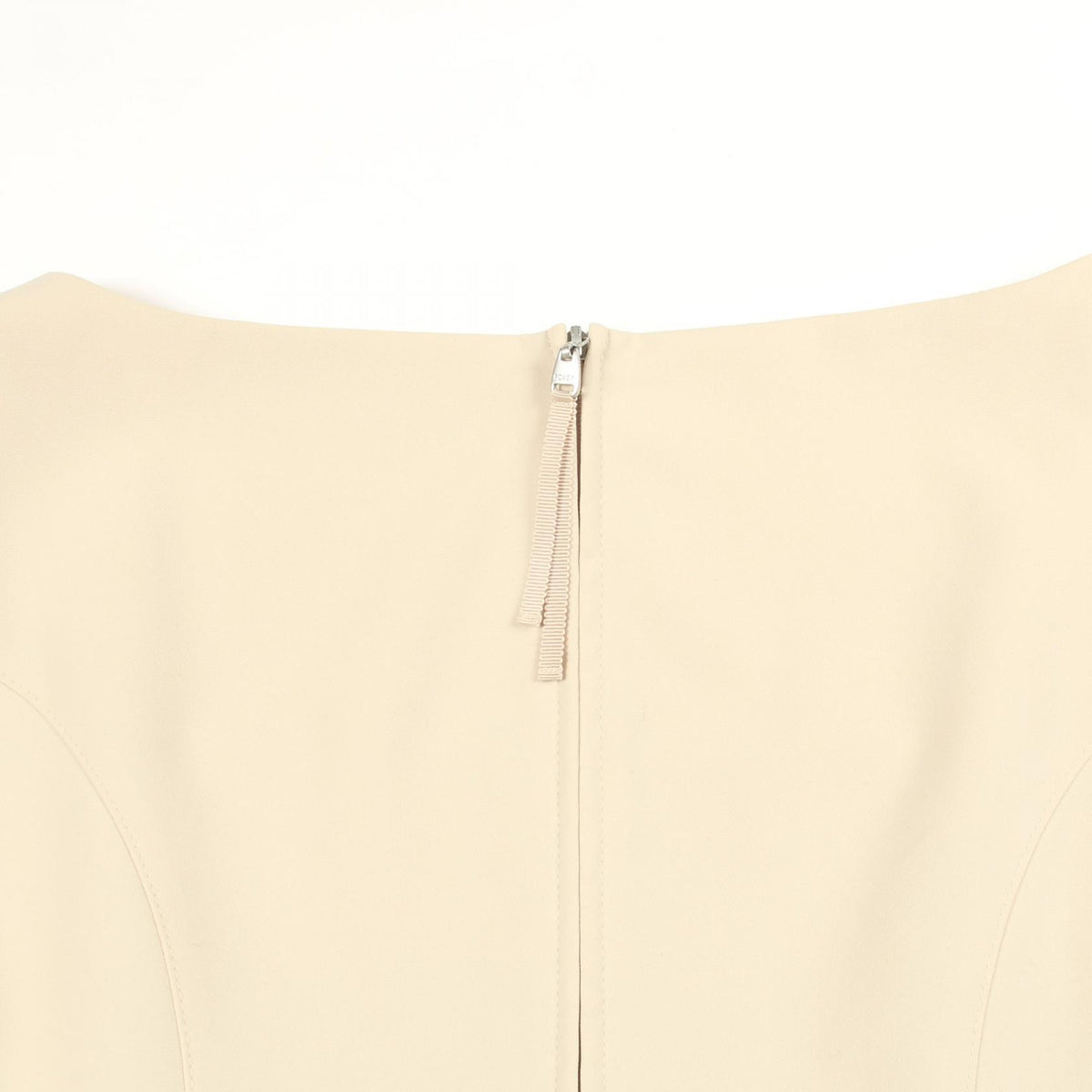 FOXEY NEW YORK Grace Polyester Midi Dress Beige Size 42