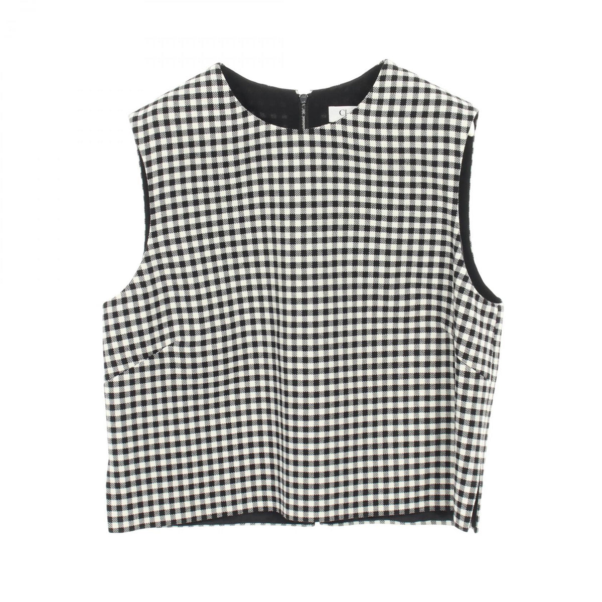 Dior Wool Blouse Black White Size 34