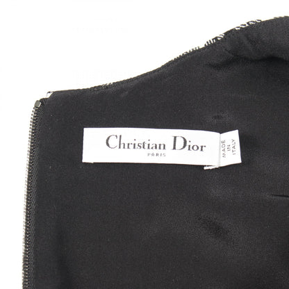 Dior Wool Blouse Black White Size 34