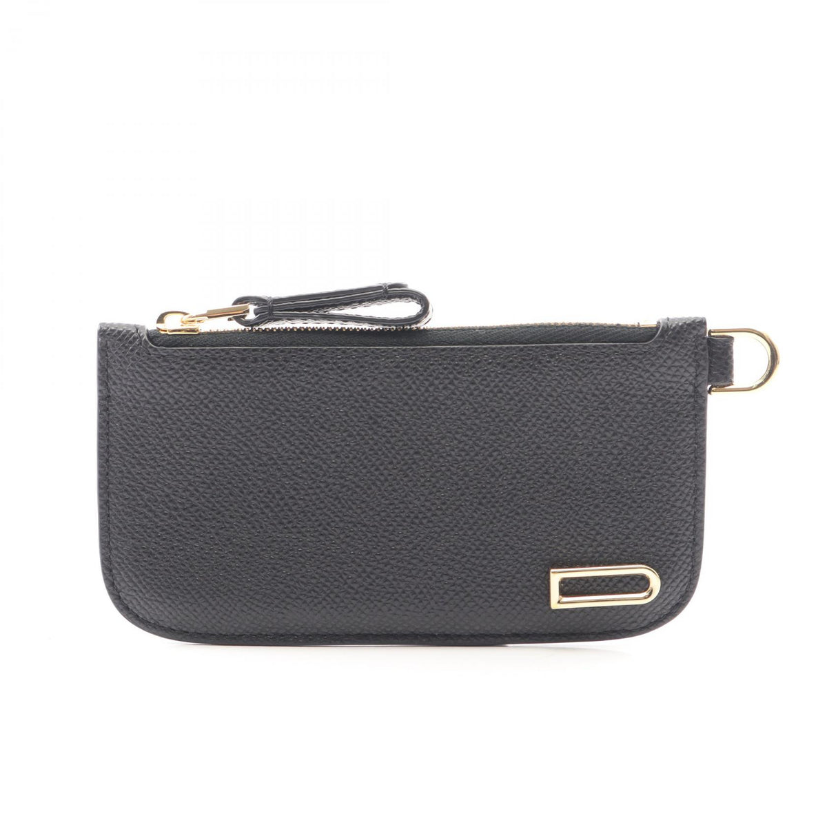 Delvaux Vagabond Leather Coin Wallet Black