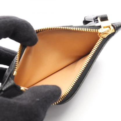 Delvaux Vagabond Leather Coin Wallet Black
