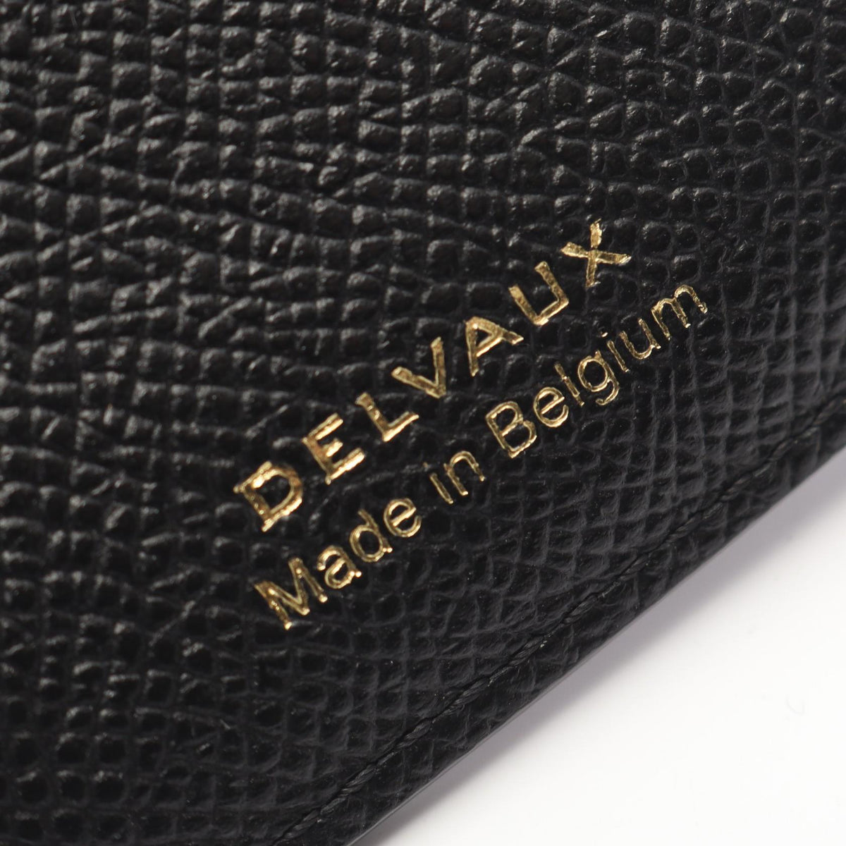 Delvaux Vagabond Leather Coin Wallet Black