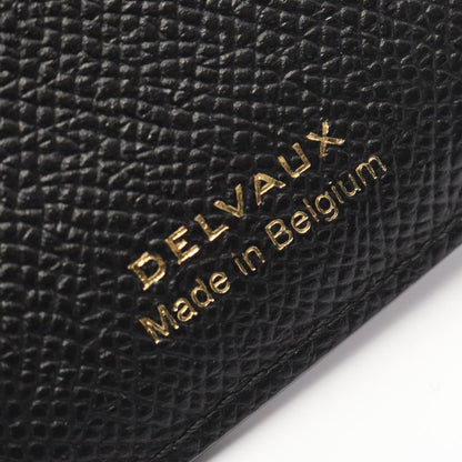 Delvaux Vagabond Leather Coin Wallet Black