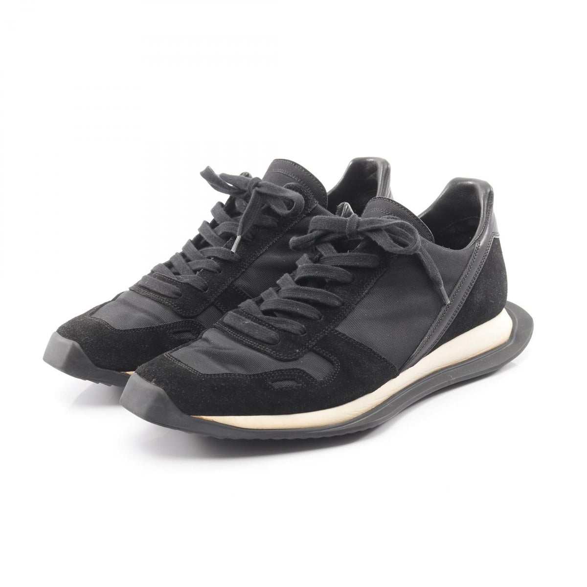 Rick Owens NEW VINTAGE RUNNER LACE Suede Sneakers Size EU 41