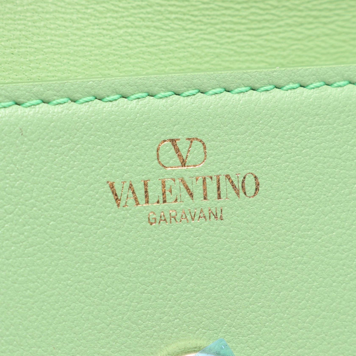 Valentino Garavani VLOGO Leather Bag Green