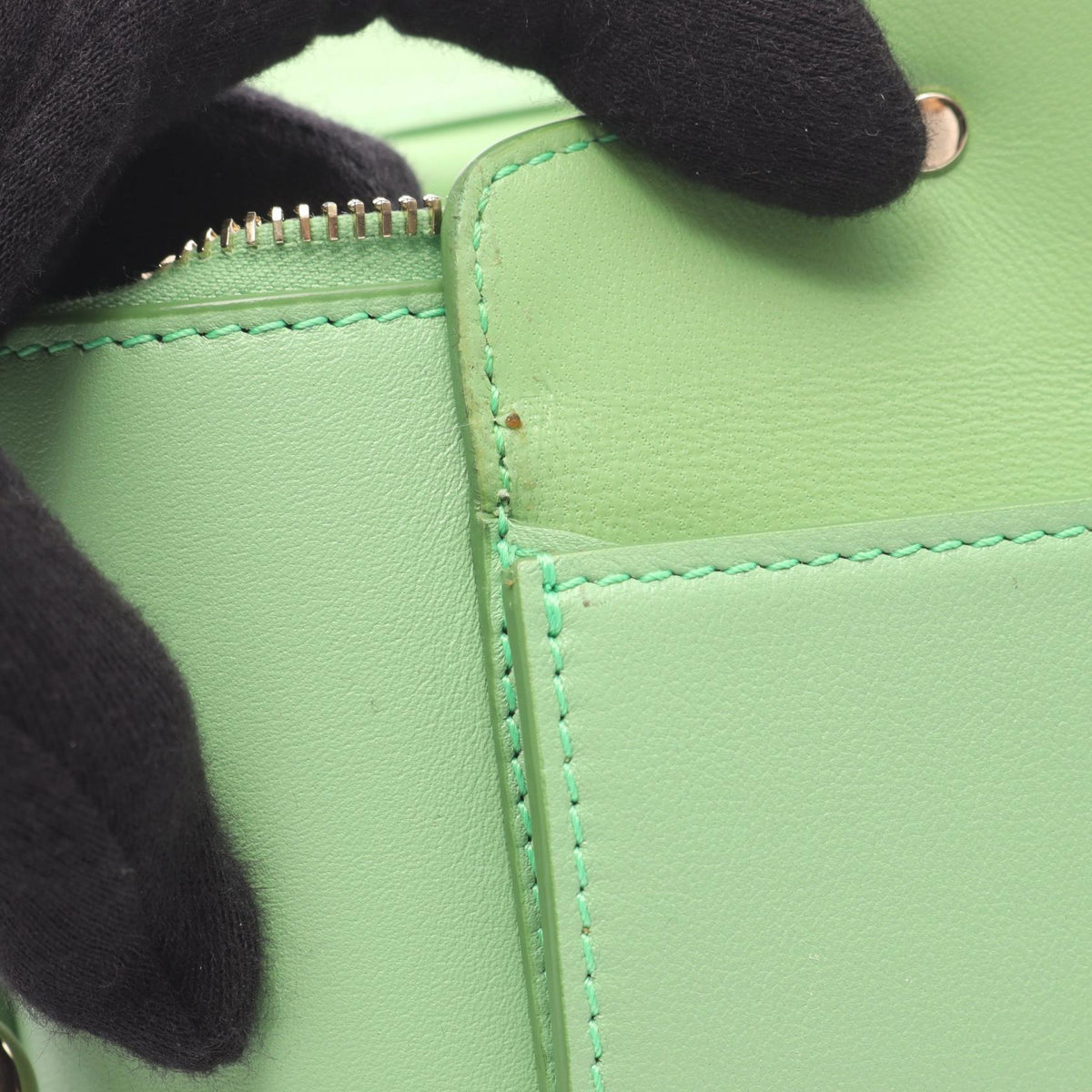 Valentino Garavani VLOGO Leather Bag Green