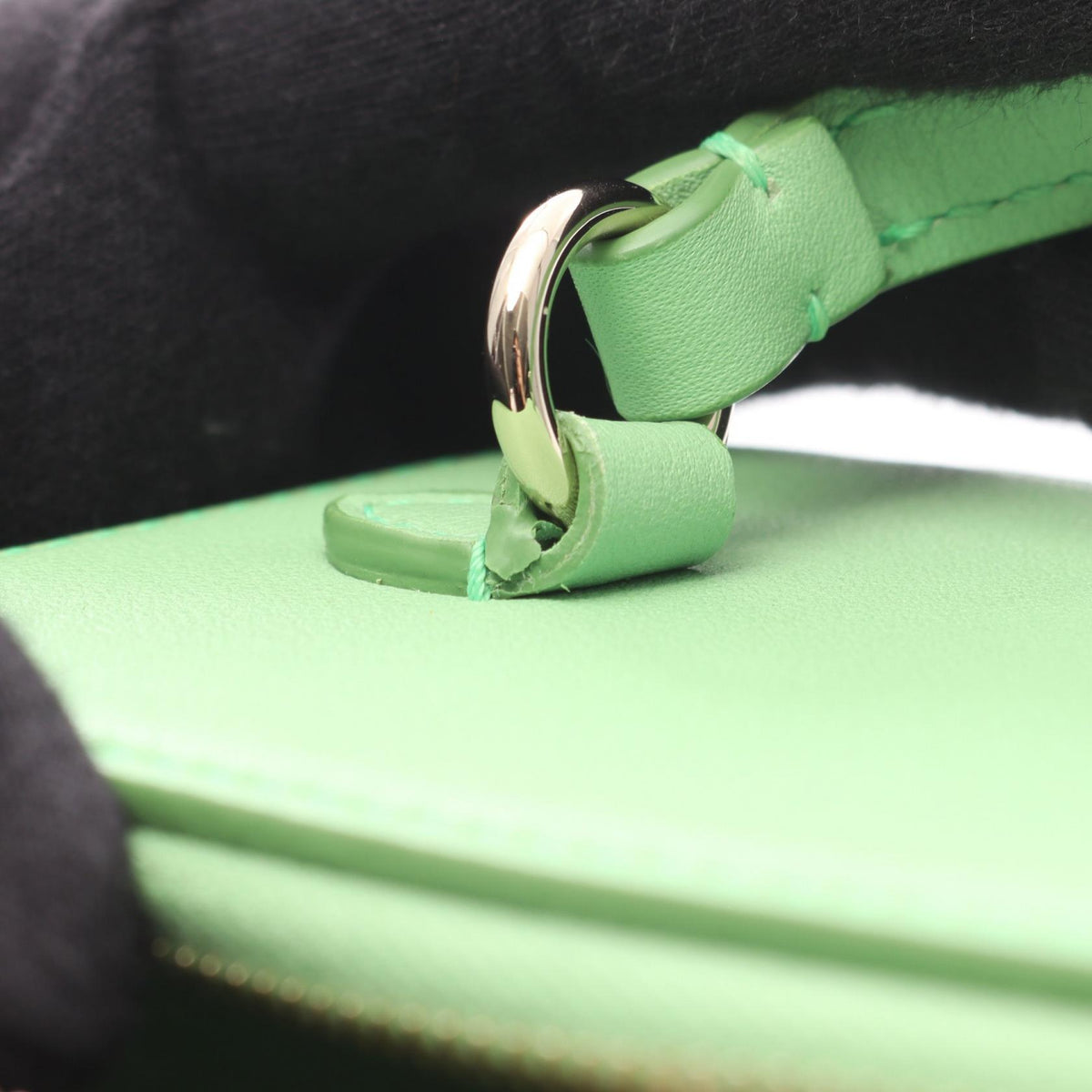 Valentino Garavani VLOGO Leather Bag Green