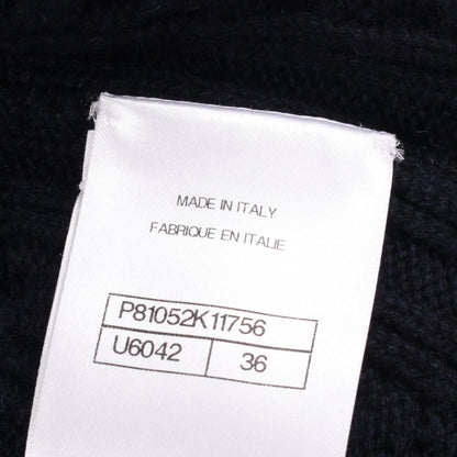 CHANEL Lion Button Cashmere Cotton Cardigan Size 36