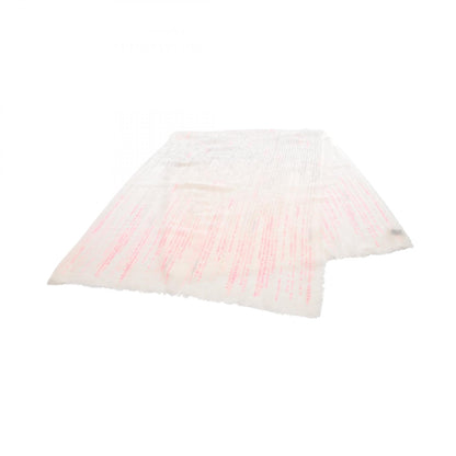 CHANEL Text Silk Cashmere Scarf