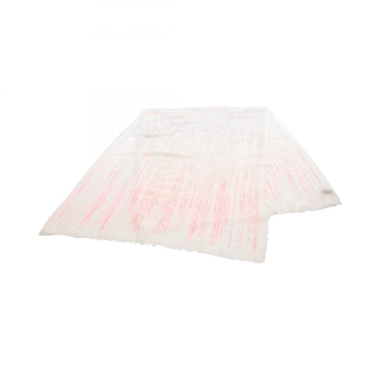 CHANEL Text Silk Cashmere Scarf