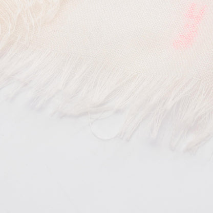 CHANEL Text Silk Cashmere Scarf