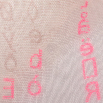 CHANEL Text Silk Cashmere Scarf