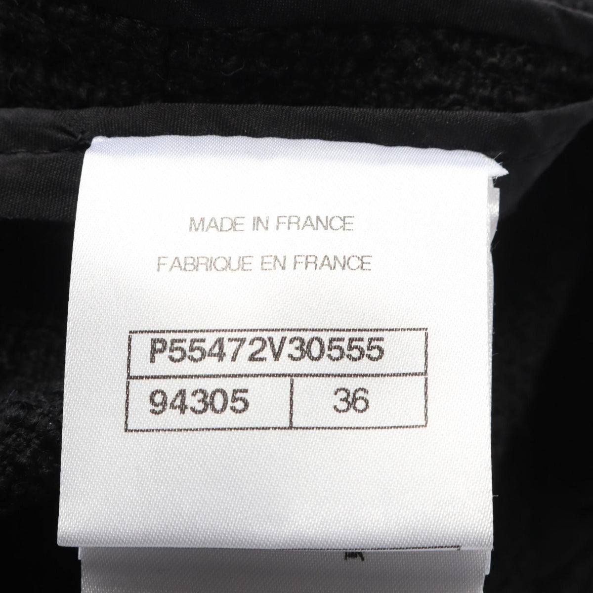 CHANEL Wool Blazer Black Size 36