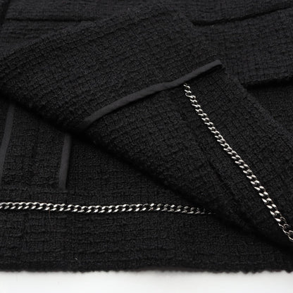 CHANEL Wool Blazer Black Size 36