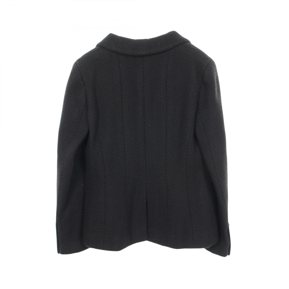 CHANEL Wool Tailored Blazer Black Size 40