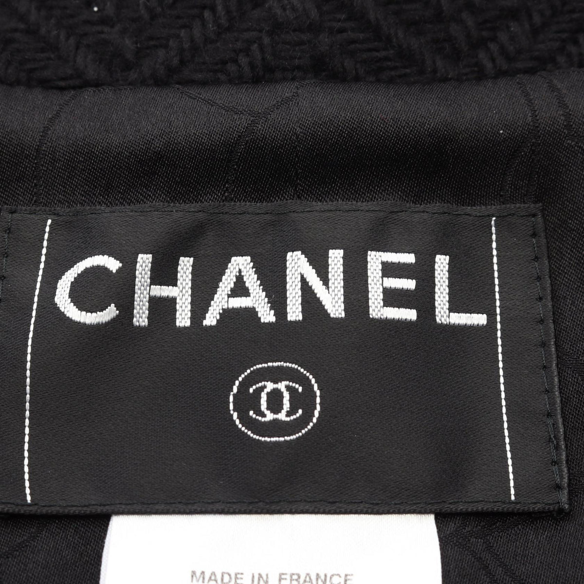 CHANEL Wool Tailored Blazer Black Size 40