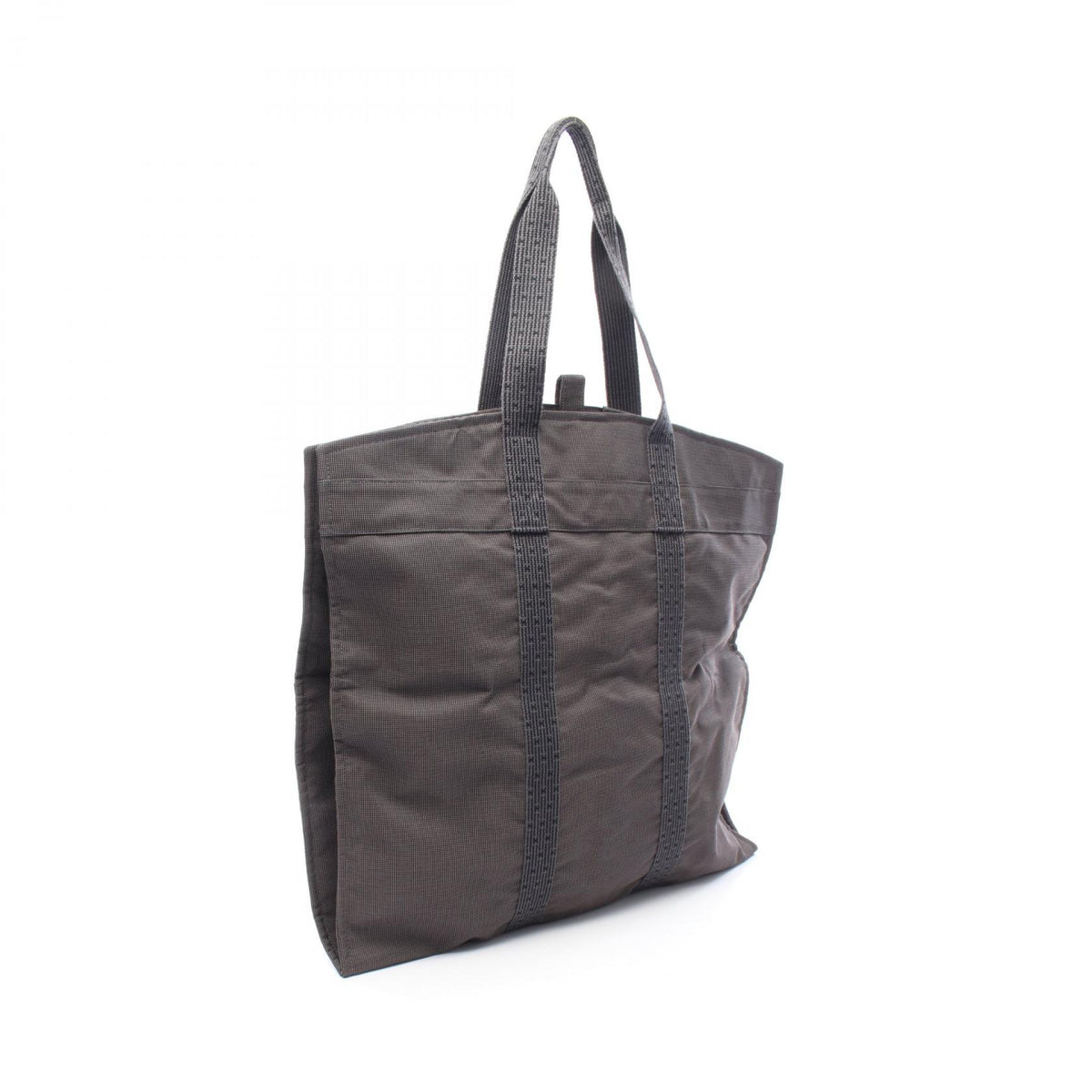 HERMES Herline Nylon Canvas Bag Gray