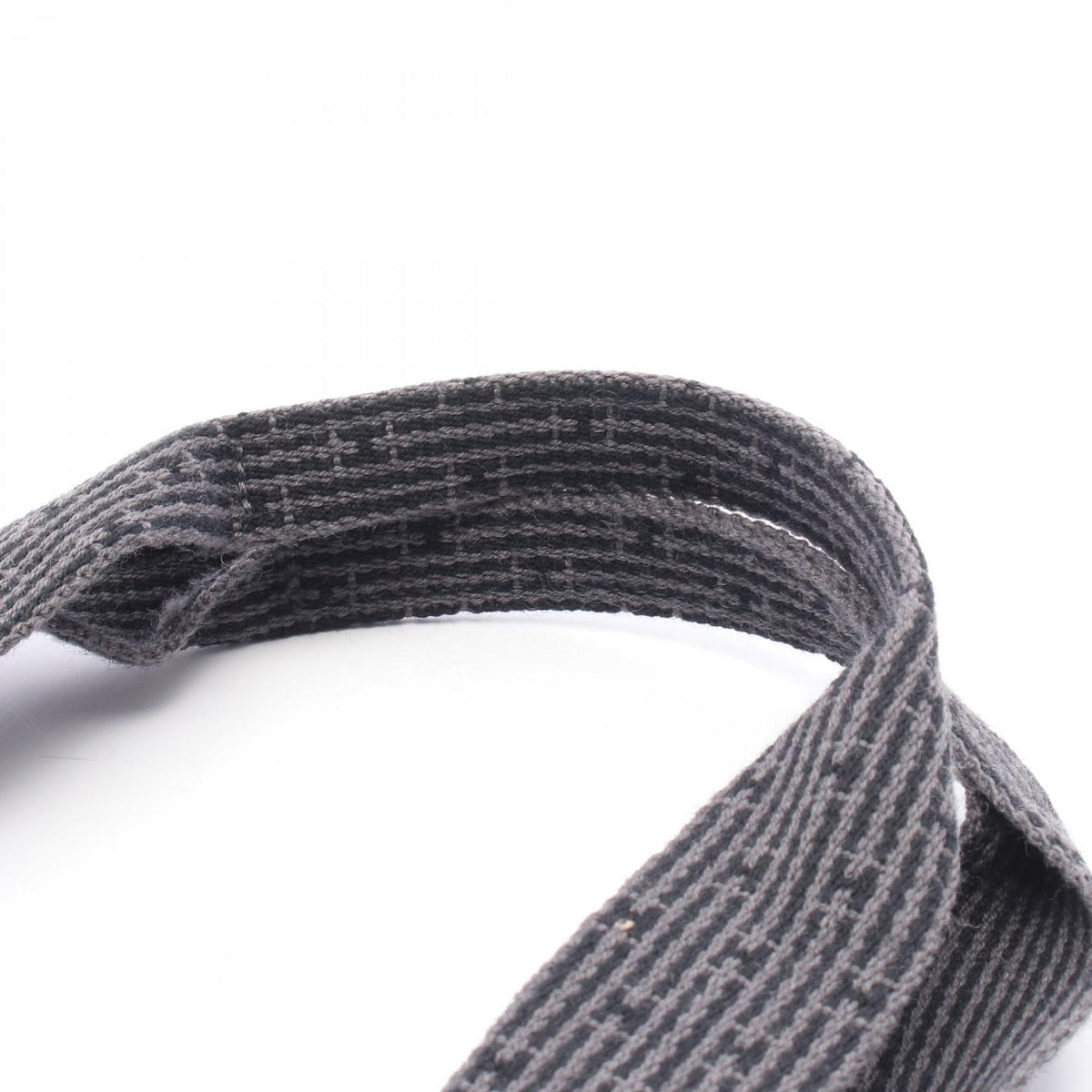 HERMES Herline Nylon Canvas Bag Gray
