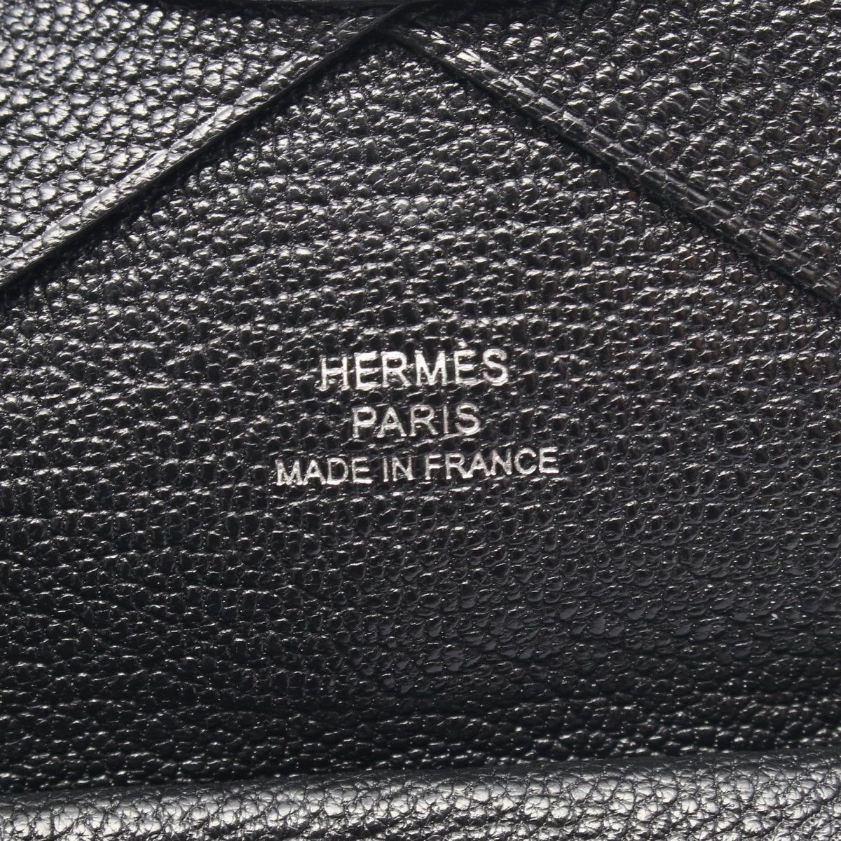 HERMES Calvi Duo Chevre Case U-Stamp
