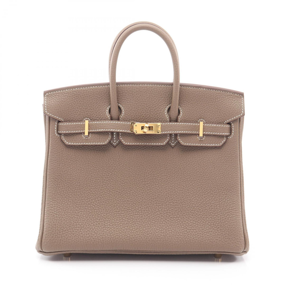 HERMES Birkin 25 Togo Leather Handle Bag