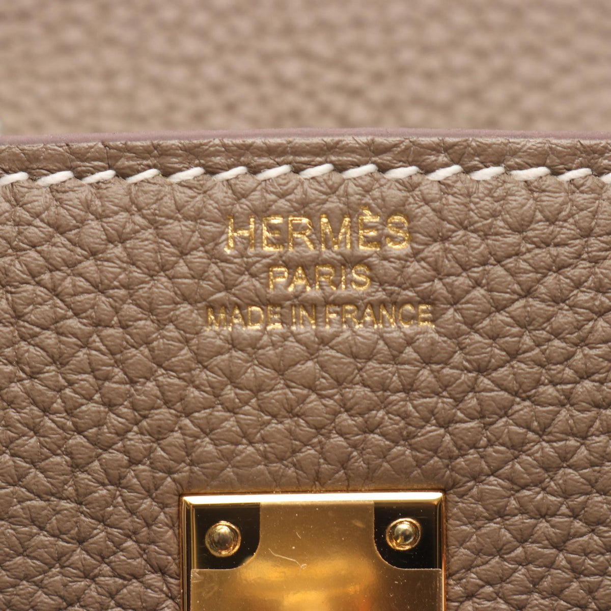 HERMES Birkin 25 Togo Leather Handle Bag