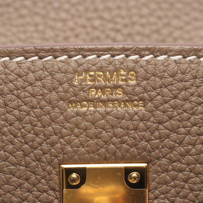 HERMES Birkin 25 Togo Leather Handle Bag