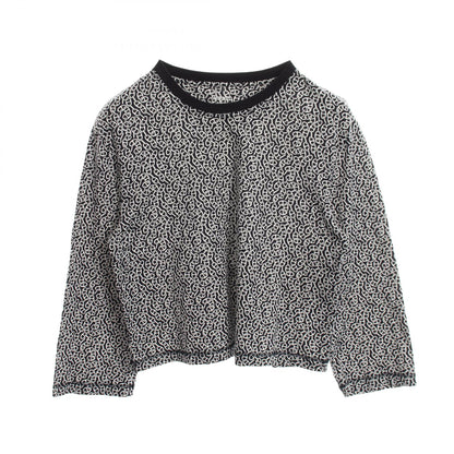 HERMES Naoussa Chaine Print Long T-Shirt White/Navy Size 34
