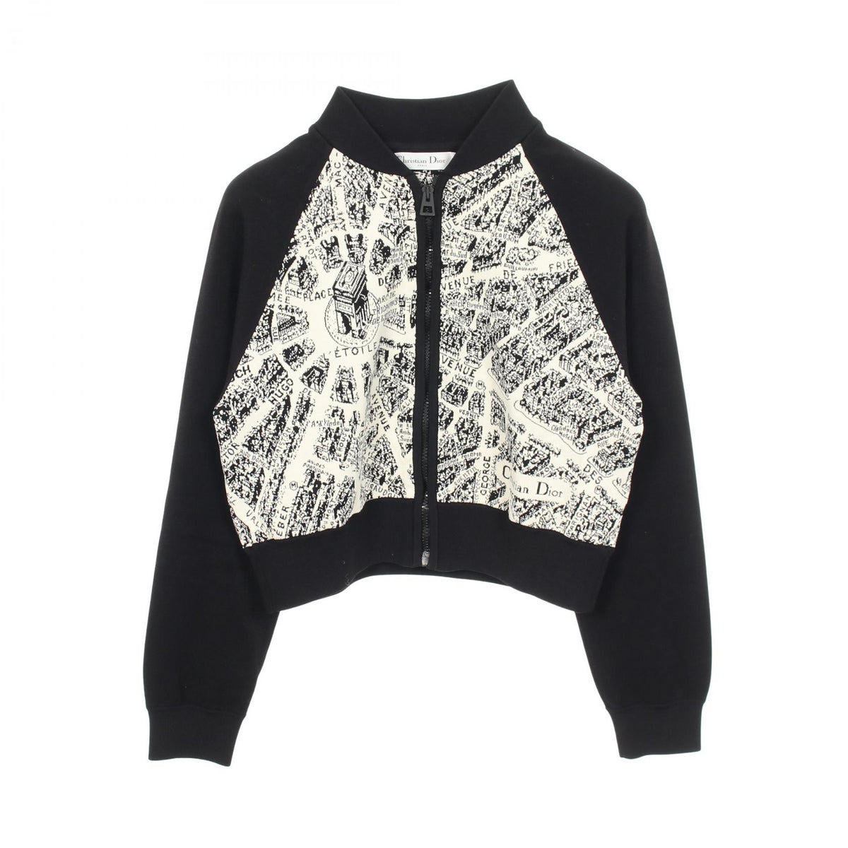 Dior Plan de Paris Cropped Jacket Black Size F36