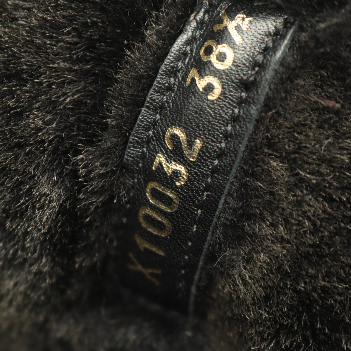 GIORGIO ARMANI Brown Shearling Long Boots Size 38.5