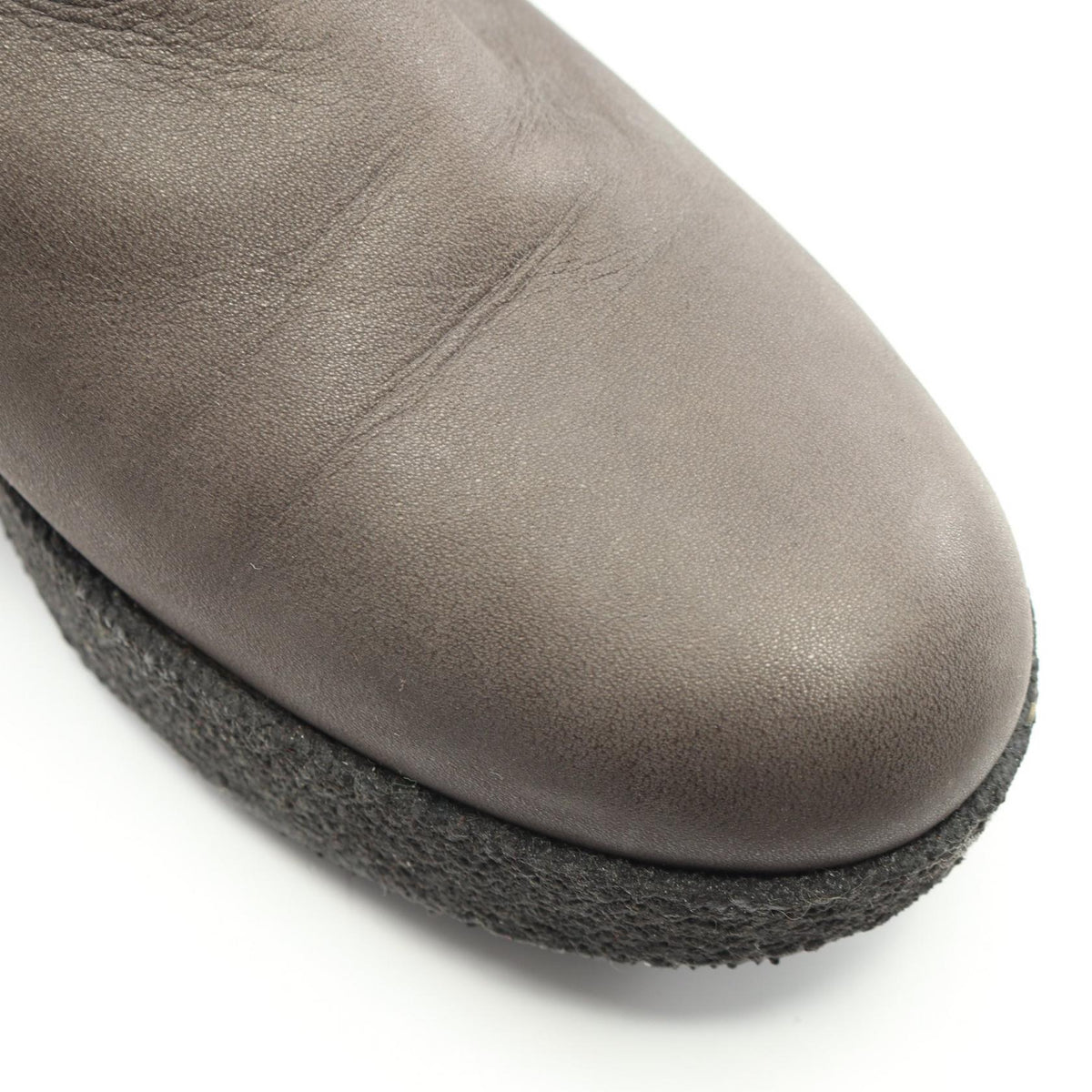 GIORGIO ARMANI Brown Shearling Long Boots Size 38.5