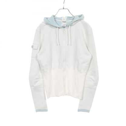CHANEL 03P Sportline Cotton Hoodie - White Size 38