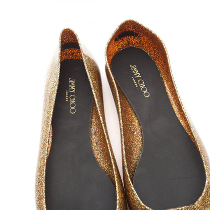 JIMMY CHOO Glitter Pumps Gold Size 38