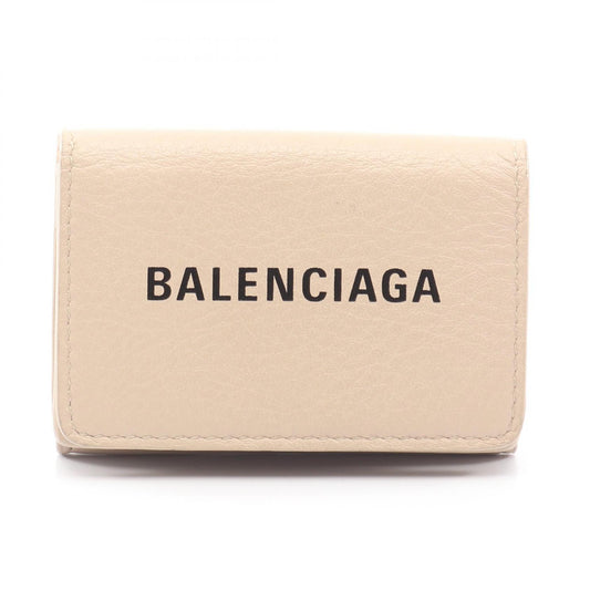 BALENCIAGA EVERYDAY MINI Leather Wallet