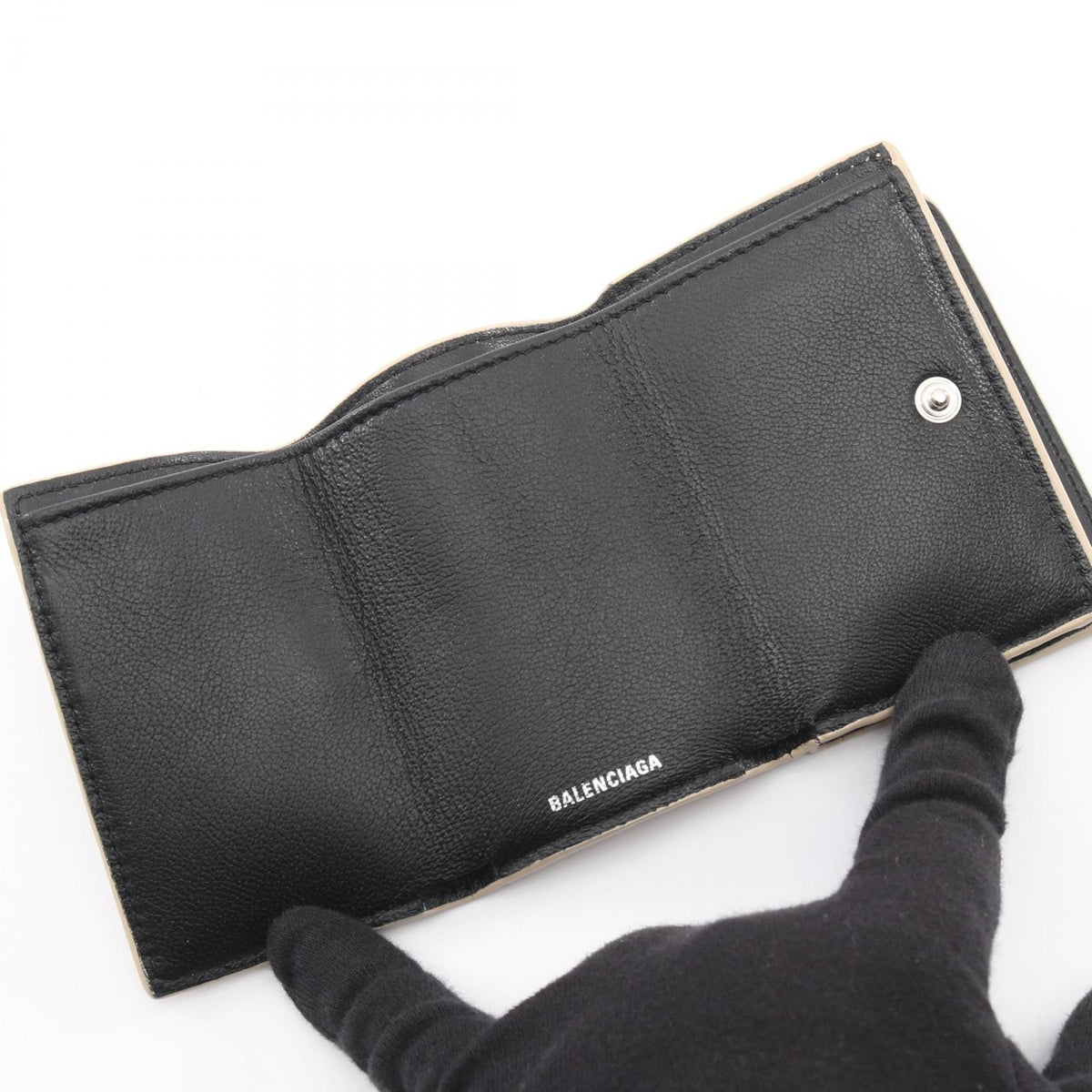 BALENCIAGA EVERYDAY MINI Leather Wallet