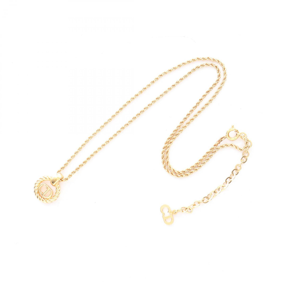 Dior CD Logo Gold Plated Necklace