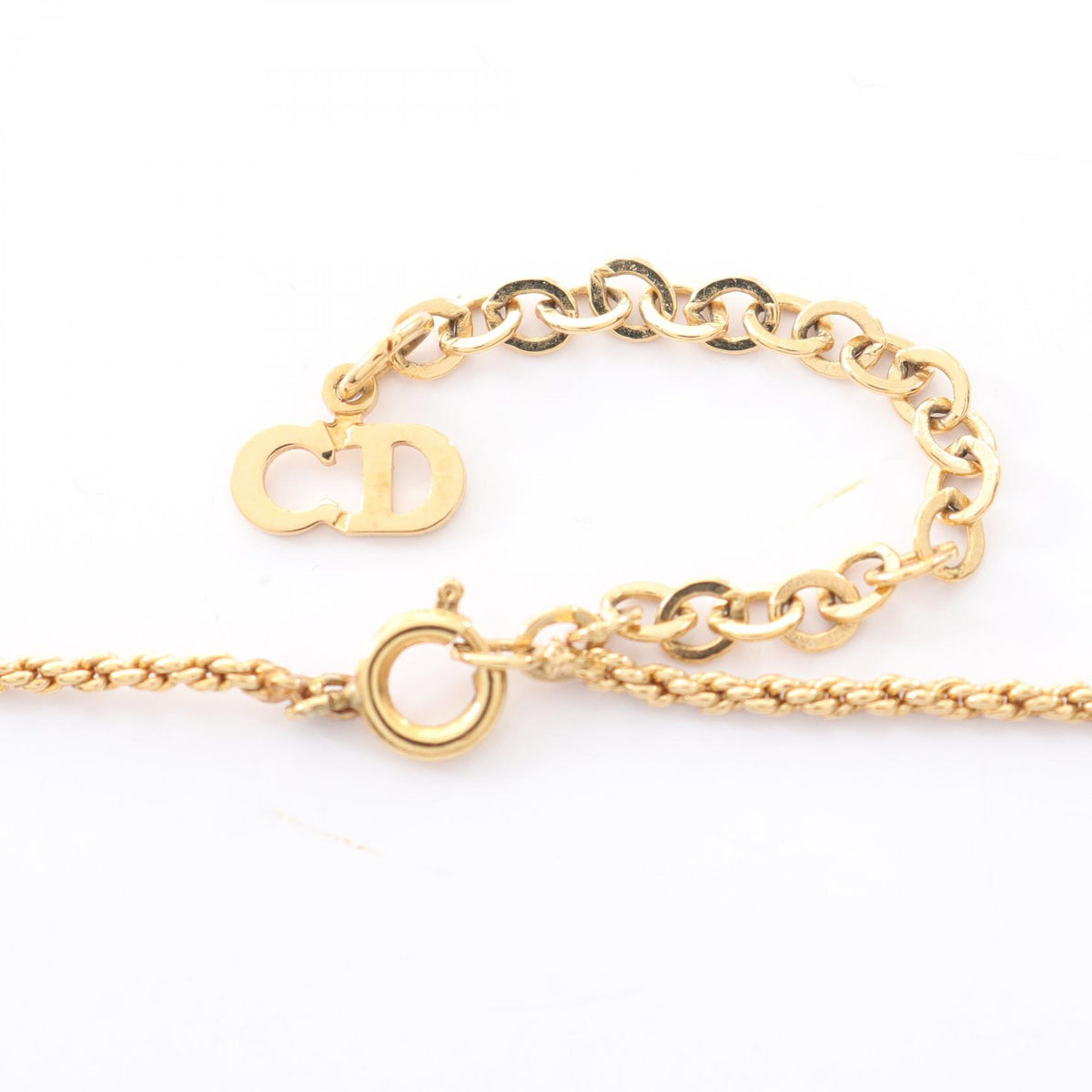 Dior CD Logo Gold Plated Necklace