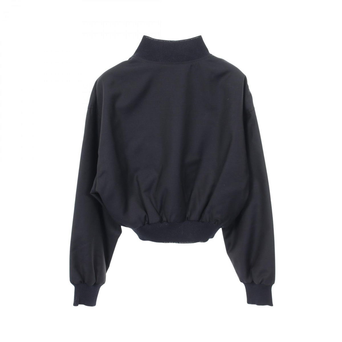 Miu Miu Logo Embroidered Cropped Wool Blouson Size 38