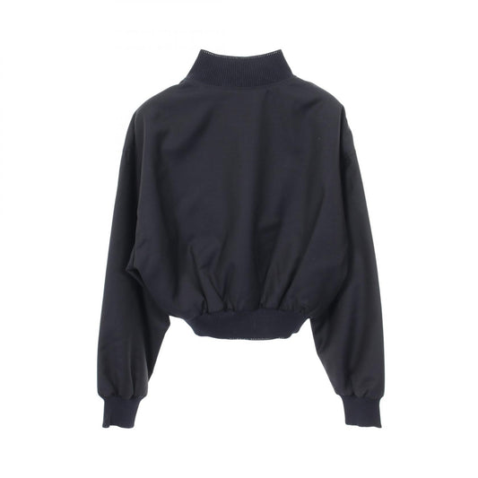 Miu Miu Logo Embroidered Cropped Wool Blouson Size 38