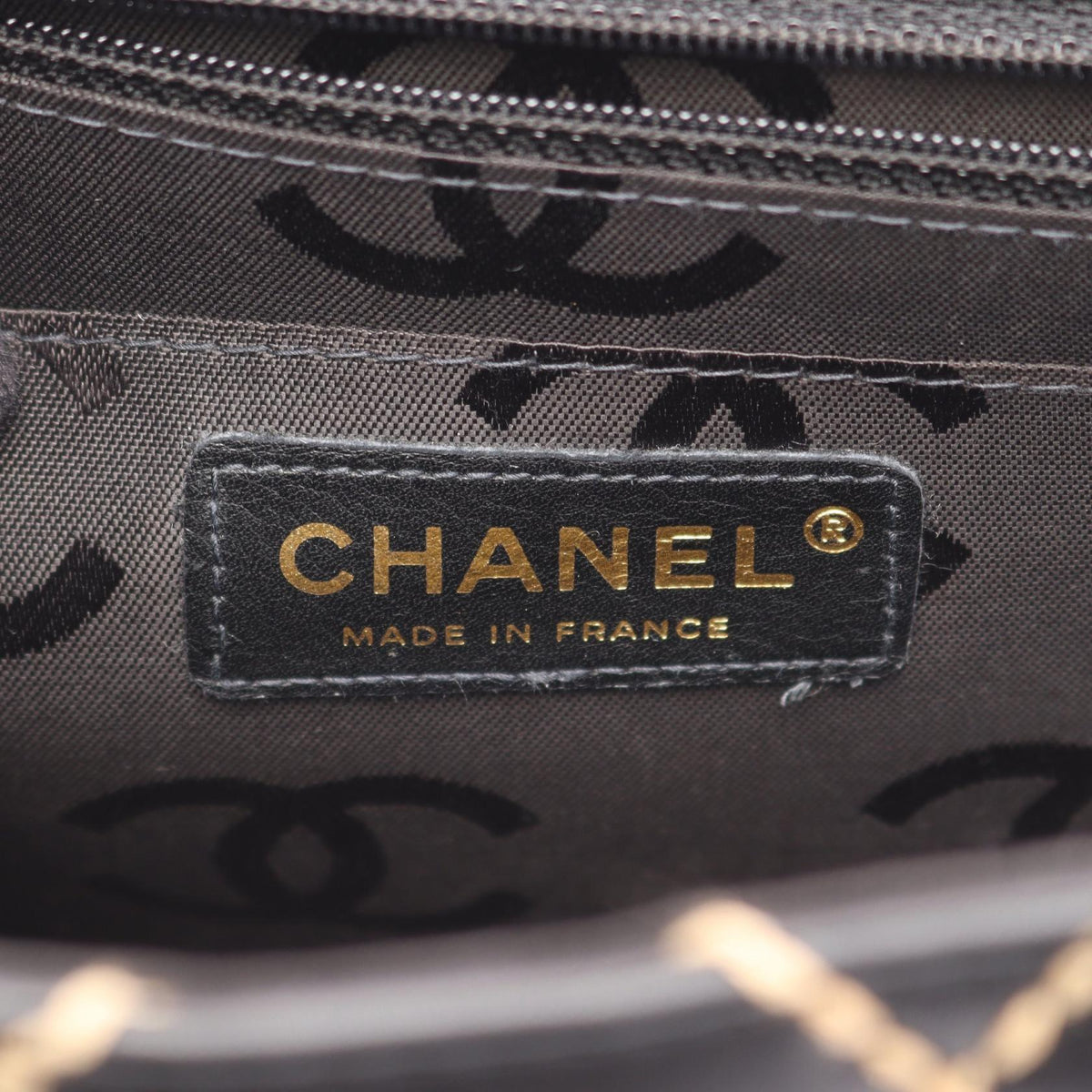 CHANEL Wild Stitch Top Handle Bag Gold HW