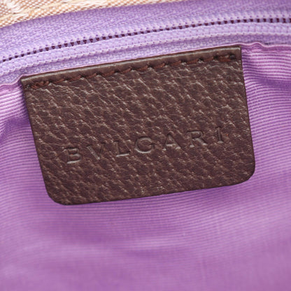 BVLGARI Logomania Canvas Leather - Beige Tote