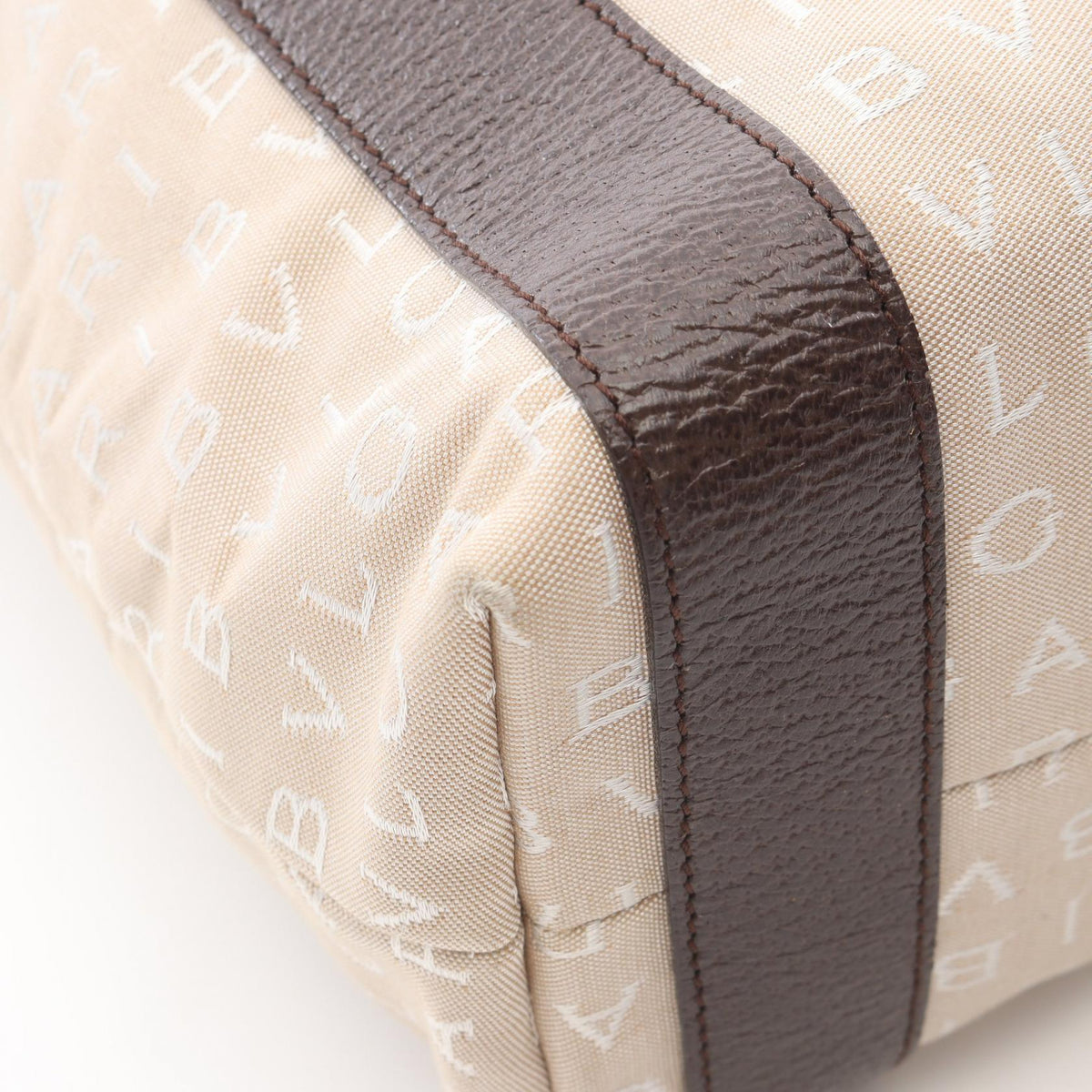 BVLGARI Logomania Canvas Leather - Beige Tote