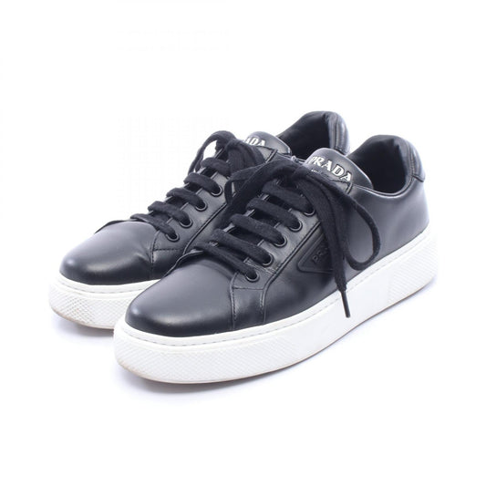PRADA Triangle Logo Leather Sneakers Size 37.5